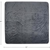 image:imageLavish Home Waterproof Blanket for Bed Couch Car Snow Leopard 60x80Gray