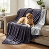 image:imageLavish Home Waterproof Blanket for Bed Couch Car Snow Leopard 60x80Purple