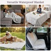 image:imageLavish Home Waterproof Blanket for Bed Couch Car Snow Leopard 60x80WhiteGrey