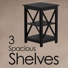 image:imageLavish Home Wooden End Table WhiteBlack