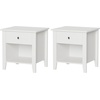 image:imageLavish Home Wooden Nightstand with Drawer amp Open Storage Shelf Set of 2Set of 2