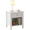 image:imageLavish Home Wooden Nightstand with Drawer amp Open Storage Shelf Set of 2Single