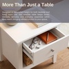 image:imageLavish Home Wooden Nightstand with Drawer amp Open Storage Shelf Set of 2Single
