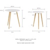 image:imageNesting Side Tables  Set of 2 Round End Tables for Living Room Bedroom or Home Office  Accent Table Set  MidCentury Modern Living Room Furniture by Lavish Home WhiteNaturalWhiteNatural