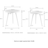 image:imageNesting Side Tables  Set of 2 Round End Tables for Living Room Bedroom or Home Office  Accent Table Set with Tray Tops  MidCentury Modern Living Room Furniture by Lavish Home White