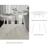 image:imageNesting Side Tables  Set of 2 Round End Tables for Living Room Bedroom or Home Office  Accent Table Set with Tray Tops  MidCentury Modern Living Room Furniture by Lavish Home White