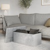image:imageStorage Ottoman  Velvet Tufted Footrest Linen Chest or Bench Organizer with Removable Lid for Bedroom Dorm Room or Entryway by Lavish Home GrayCube