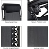 image:imageZero Gravity Chairs  Set of 2 Outdoor Chairs with Side Tables with 2 Cupholders Phone and Tablet Holder and Chair Pillow by Lavish Home Black