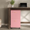 image:imageLavish Home 2Drawer Wooden File Cabinet with Lock Pink 16 x 27Pink