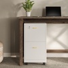 image:imageLavish Home 2Drawer Wooden File Cabinet with Lock Pink 16 x 27White