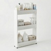 image:imageLavish Home 4Tier Storage Organizer Rack 215x5x40 White Spice Rack3Tier