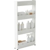 image:imageLavish Home 4Tier Storage Organizer Rack 215x5x40 White Spice Rack4Tier