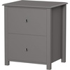 image:imageLavish Home End 2 DrawersSofa Side Table Gray amp SilverSlate Gray