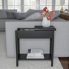 image:imageLavish Home FlipTop End Table White 2275 x 11 x 24Black