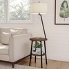 image:imageLavish Home Floor Lamp with Table BrownBlack 1725 x 58