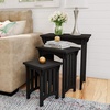 image:imageLavish Home Nesting Tables Black Set of 3 21515751075Black