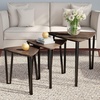 image:imageLavish Home Nesting Tables Black Set of 3 21515751075Brown