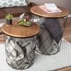 image:imageLavish Home Round End Tables Brown Woodgrain Set of 2 1775155Black Diamond