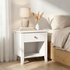 image:imageLavish Home Wooden Nightstand with Drawer amp Open Storage Shelf Set of 2Single
