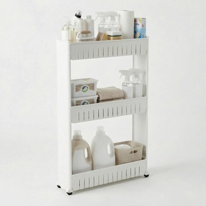 image:imageLavish Home 4Tier Storage Organizer Rack 215x5x40 White Spice Rack3Tier