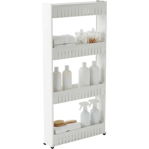 image:imageLavish Home 4Tier Storage Organizer Rack 215x5x40 White Spice Rack4Tier