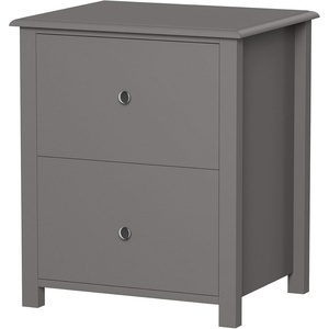 image:imageLavish Home End 2 DrawersSofa Side Table Gray amp SilverSlate Gray