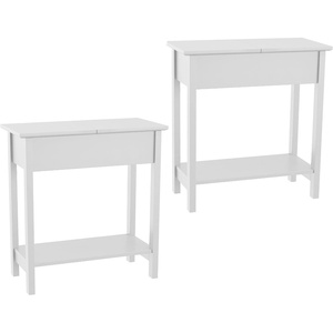 image:imageLavish Home FlipTop End Table White 2275 x 11 x 24White