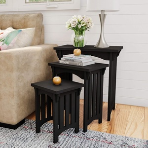 image:imageLavish Home Nesting Tables Black Set of 3 21515751075Black