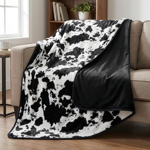 image:imageLavish Home Waterproof Blanket for Bed Couch Car Snow Leopard 60x80BlackWhite