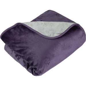 image:imageLavish Home Waterproof Blanket for Bed Couch Car Snow Leopard 60x80Purple