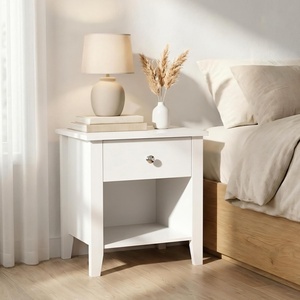 image:imageLavish Home Wooden Nightstand with Drawer amp Open Storage Shelf Set of 2Single