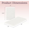 image:image2 Piece Bathroom Rug Set  32x20 Inch and 23x17 Inch Memory Foam Bath Mats with Textured Wave Print for Stylish Bathroom Decor  Bath Rugs Non Slip Washable Bathmats by Lavish Home BlackWhite