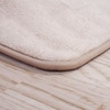 image:image2 Piece Bathroom Rug Set  32x20 Inch and 23x17 Inch Memory Foam Bath Mats with Textured Wave Print for Stylish Bathroom Decor  Bath Rugs Non Slip Washable Bathmats by Lavish Home BlackIvory