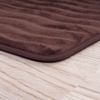 image:image2 Piece Bathroom Rug Set  32x20 Inch and 23x17 Inch Memory Foam Bath Mats with Textured Wave Print for Stylish Bathroom Decor  Bath Rugs Non Slip Washable Bathmats by Lavish Home BlackChocolate