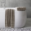 image:image2Piece Bath Towel Set  Quick Dry Large 34x68in Bath Towels for Shower Gym Spa and Dorm Room  100 Cotton Main or Guest Bathroom Essentials  Highly Absorbent Bath Sheets by Lavish Home BlackTaupe and Black