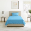 image:image3Piece Brushed Microfiber Sheet Set  Wrinkle Stain and FadeResistant Fitted and Flat Twin XL Sheets Plus Pillowcase by Lavish Home BlueBlue