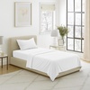 image:image3Piece Brushed Microfiber Sheet Set  Wrinkle Stain and FadeResistant Fitted and Flat Twin XL Sheets Plus Pillowcase by Lavish Home BlueWhite