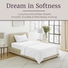 image:image3Piece Brushed Microfiber Sheet Set  Wrinkle Stain and FadeResistant Fitted and Flat Twin XL Sheets Plus Pillowcase by Lavish Home BlueWhite