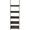 image:image5Tier Ladder Bookshelf  Freestanding Wooden Bookcase Frame with Leaning Look Shelves for Home and Office Storage by Lavish Home Gray