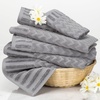 image:image6PC Towel Set  625GSM 100 Cotton Bathroom Essentials with 2 Bath Towels 2 Hand Towels and 2 Wash Cloths  Absorbent Towels for Bath Shower Gym Spa and Dorm Room by Lavish Home Silver