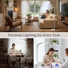 image:imageAdjustable Floor Lamp  Full Spectrum Natural Sunlight Lamp with Bendable Neck  Reading Crafting Esthetician Floor Light by Lavish Home Beige