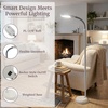 image:imageAdjustable Floor Lamp  Full Spectrum Natural Sunlight Lamp with Bendable Neck  Reading Crafting Esthetician Floor Light by Lavish Home Beige