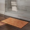 image:imageBamboo Bath Mat Set  2Pack NonSlip Wooden Bath Mats with Roll Up Lattice Design  for IndoorOutdoor Bathtub Shower Sauna Hot Tub by Lavish Home