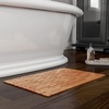 image:imageBamboo Bath Mat Set  2Pack NonSlip Wooden Bath Mats with Roll Up Lattice Design  for IndoorOutdoor Bathtub Shower Sauna Hot Tub by Lavish Home