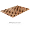 image:imageBath Mat Natural Wooden NonSlip Roll Up Lattice Design Mat for Indoor or Outdoor Bathtub Shower Sauna Hot Tub by Lavish Home