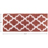 image:imageBathroom Rug  24 x 60 Inch Long Non Slip Bath Mat with Trellis Pattern  Extra Soft Absorbent Cotton Bath Mat  Machine Washable Bathroom Rugs Runner for Shower Tub or Vanity by Lavish Home BrownBrick