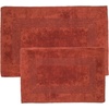 image:imageBathroom Rugs  2  Piece Cotton Bathroom Mat Set  Machine Washable Bath Mats for Washroom Kitchen or Laundry Room by Lavish Home BrickBrick