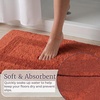 image:imageBathroom Rugs  2  Piece Cotton Bathroom Mat Set  Machine Washable Bath Mats for Washroom Kitchen or Laundry Room by Lavish Home BrickBrick