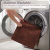 image:imageBathroom Rugs  2  Piece Cotton Bathroom Mat Set  Machine Washable Bath Mats for Washroom Kitchen or Laundry Room by Lavish Home BrickBrown
