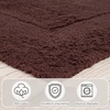 image:imageBathroom Rugs  2  Piece Cotton Bathroom Mat Set  Machine Washable Bath Mats for Washroom Kitchen or Laundry Room by Lavish Home BrickBrown
